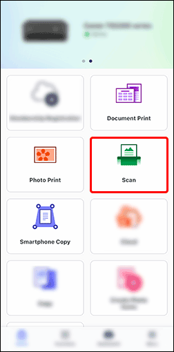 figure: Canon PRINT screen